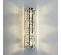 Klobvtt Applique Murale En Cristal Postmoderne, Luminaire Mural Chromée, Applique Murale De Vanité, Élégantes Appliques Câblées, Éclairage Mural For Chambre À Coucher, Couloir, Salon(50cm)