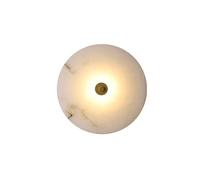 Klobvtt Applique Murale en marbre Applique Murale Ronde Applique Murale LED Minimaliste Art déco Appliques murales luminaire Salon Chambre Appliques murales intérieures 3000K Blanc Chaud