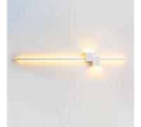 Klobvtt Applique Murale Linéaire LED Applique Murale Minimaliste Luminaire Projecteur Mural Moderne Salon Canapé Fond Lampes Murales Appliques Câblées Appliques Murales Intérieures