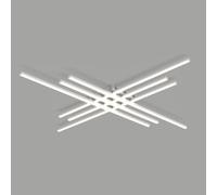 Klobvtt Lustre linéaire plafonnier plafonnier LED Moderne lustres géométriques à intensité Variable luminaire de Plafond avec télécommande pour Chambre Cuisine Salle à Manger vestiaire