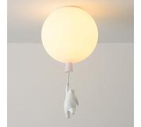 Klobvtt Plafonnier Ballon Blanc Ours de Dessin animé près du plafonnier Chambre Petit Lustre plafonnier raccord Ours Polaire Lampes suspendues