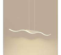Klobvtt Plafonnier Suspendu LinéAire, Led Moderne, Luminaire For îLot De Cuisine, Long Lustre For Salle à Manger îLot De Cuisine Chambre Bureau, 3 Couleurs(80cm/31.5in)