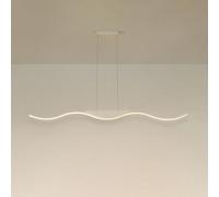 Klobvtt Plafonnier Suspendu LinéAire, Led Moderne, Luminaire For îLot De Cuisine, Long Lustre For Salle à Manger îLot De Cuisine Chambre Bureau, 3 Couleurs(100cm/39.3in)