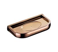 Klobvtt Porte-Savon de Douche en Laiton plaqué Or Rose, Porte-Savon Mural Porte-Savon Support Panier, Installation de Perforation Porte-Savon antirouille pour Cuisine Salle de Bain