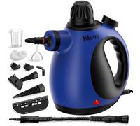 KLONA Nettoyeur vapeur manuel pour la maison - Nettoyeur vapeur multifonction avec 10 accessoires pour tapis, rideaux, canapés, cuisine, salle de bain et plus encore