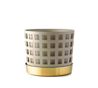 KLONG Pot Trio Pot Square beige. moyen Ø18 cm