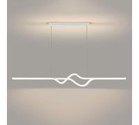 KLONWG Luminaires Suspendus à LED linéaires Simples et Modernes, Lustre à LED à intensité Variable, plafonnier Suspendu pour Salle à Manger, Bureau, Bar (Couleur : 1)