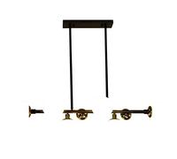 KLONWG Lustres de Salle à Manger Éclairage 8 lumières Noir Mat Luminaires Suspendus en Forme de Globe en Verre linéaire Plafonnier réglable pour Chambre à Coucher Ferme Îlot de Cuisine (N