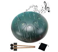 KLOOYO Tambour de pluie pour jardin extérieur, 15,2 cm, 8 notes, carillon de pluie imperméable, tambour de pluie pour instrument de jardin, tambour chakra pour la pluie en plein air, tambour de pluie