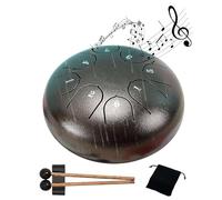 KLOOYO Tambour de Pluie pour Jardin Extérieur 15,2 cm - 8 Notes, Carillon Imperméable, Instrument de Chakra en Plein Air