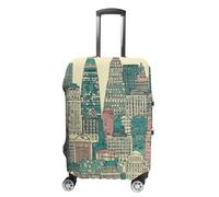 KLOPH Austin Texas Housse de protection pour valise de voyage élastique lavable anti-rayures Spandex Housse de bagage Convient aux bagages de 45,7 à 81,3 cm, Style-6, L