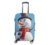KLOPH Housse de protection pour bagages de voyage, motif bonhomme de neige, élastique, lavable, anti-rayures, en élasthanne, convient aux bagages de 45,7 à 81,3 cm, Style-3, L