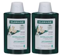 KLORANE Anti-Pelliculaire Shampoing Traitant et Rééquilibrant 200 ml Shampooing 2x200