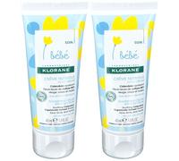 Klorane Bébé crème nutritive PS cold cream Crème 2x40 ml
