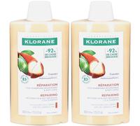 KLORANE Cica-Shampoing Régénérant & Anti-Casse Shampooing 2x400 ml