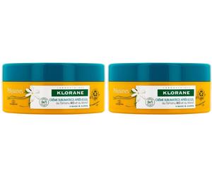 KLORANE Crème Sublimatrice Après-soleil au Monoï et Tamanu BIO Pour La Peau 2x200 ml