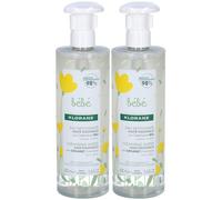 KLORANE Eau Nettoyante Bébé Pour Le Visage 2x400 ml