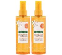 KLORANE Huile Sèche Solaire au Monoï et Tamanu BIO SPF30 Corps & cheveux 2x200 ml