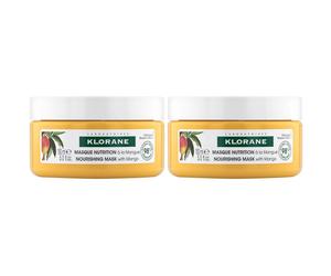KLORANE Masque nutrition à la Mangue 2x150 ml