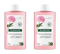 Klorane Pivoine Shampoing Apaisant Cuir Chevelu Sensible Lot de 2 x 400ml