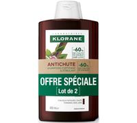 Klorane Quinine + Edelweiss Bio Shampoing 2x400ml
