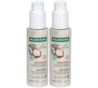 KLORANE Réparation Cica-Sérum Régénérant à l'Acide Hyaluronique Fluide 2x100 ml