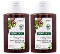 KLORANE Shampoing à la Quinine & Edelweiss BIO Shampooing 2x100 ml