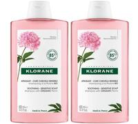 KLORANE Shampoing apaisant à la Pivoine BIO Set(S) 2x400 ml