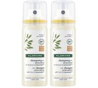 KLORANE Shampoing sec teinté EXTRA-DOUX à l'Avoine et Céramideᴸᴵᴷᴱ Shampooing 2x50 ml
