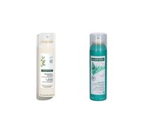 Klorane® Shampooing sec à l'ortie bio pour cheveux gras + l'avoine et aux céramides 150+150 ml