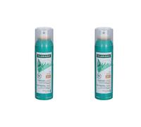 Klorane® Shampooing sec à l'ortie & la vitamine E pour cheveux foncés Crème 2x150 ml