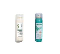 Klorane® Shampooing sec à l'ortie & la vitamine E pour cheveux foncés + l'avoine et aux céramides Set(S) 150+150 ml