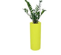 Kloris BAROCCO 90 Pot de Fleurs cylindrique Vert Kiwi polyéthylène diamètre 35 cm Hauteur 90 cm Profondeur Compartiment 30 cm. Fabriqué en Italie