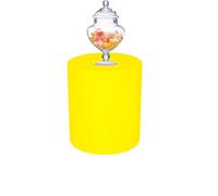 Kloris Colonne Ronde cylindrique Sweet Table Hauteur 40 cm diamètre 35 cm Couleur Jaune Made in Italy
