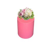 Kloris Colonne Ronde cylindrique Sweet Table Hauteur 40 cm diamètre 35 cm Couleur Rose Made in Italy