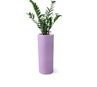 Kloris Porte-Pot Haut jardinière cylindrique Baroque 90 Lilas glycine polyéthylène diamètre 35 cm Hauteur 90 cm Profondeur Compartiment 30 cm. Fabriqué en Italie