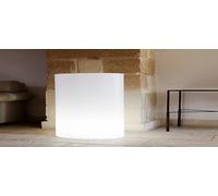 Kloris Roller Vase cylindrique avec kit LED câble électrique, 40 cm Hauteur, Neutre