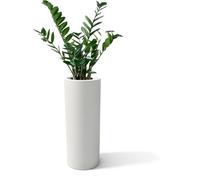 Kloris Vase Moderne cylindrique résine Ronde Hauteur 90 cm modèle Baroque jardinière polyéthylène 35 x 35 x 90 cm Profondeur Compartiment 26 cm. Fabriqué en Italie.