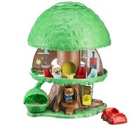 Klorofil - Arbre magique des Klorofil - Comprend : 2 personnages + 12 accessoires (1 voiture, 1 espace repos, 1 balançoire, 2 lits, 1 table, 4 chaises, 1 banc et 1 fauteuil)