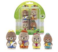 Klorofil - Famille Taupe - Lot de 4 Figurines - Dès 18 Mois