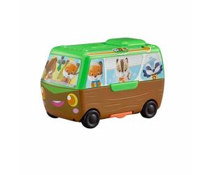 Klorofil - Le Camping-Car des Klorofil « Pocket » - Jouet Éducatif Enfant 18 Mois+ - Véhicule Pop-Up Interactif avec Cuisine Et Chambre - Figurine Ours Polaire Incluse - Format Nomade Transportable