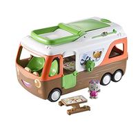 Klorofil - Le Camping Car - Jouet Enfant - Monde Miniature - Maison sur Roues - Invente tes Histoires - Univers Klorofil - 1 Personnage et 1 Table de Pique Nique Inclus
