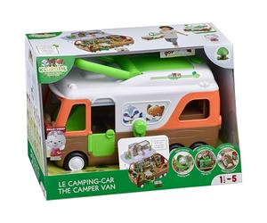 Klorofil - Le Camping Car - Jouet Enfant - Monde Miniature - Maison sur Roues - Invente tes Histoires - Univers Klorofil - 1 Personnage et 1 Table de Pique Nique Inclus