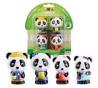 Vulli Personnages Klorofil Famille Panda - Pack de 4 - G