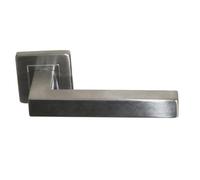 Generique Paire de poignées de porte carrées KLOSE NELLY Inox 304 - Sans rosaces de fonction