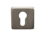 Klose Besser Paire de Rosace carrées INOX 304 53 x 53 mm-clé i-653