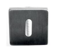 Paire de rosace carrées Inox 304 53 x 53 mm - clé L - 652