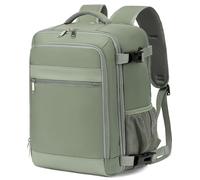 KLOSTAIN Sac à Dos Voyage Cabine Avion 45x36x20 pour Easyjet 30L Bagage Cabine Grande sous Siège Bagage à Main Homme Femme Sac à Dos pour Ordinateur Portable 15.6 Pouces Vert