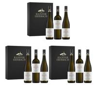 Kloster Eberbach - Coffret cadeau - 3 Riesling Premium (Classque et sec) de Rheingau, Allemagne (3 x 0,75 l) (Lot de 3)