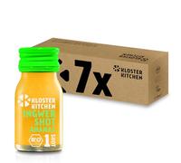 Kloster Kitchen Ananas bio 1SHOT 7 x 30 ml Gingembre shot végétalien en verre à emporter Sucré et épicé sans additifs